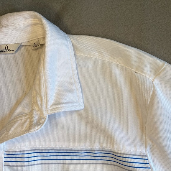 Travis Mathew Golf Polo Fox Racing Collab Men’s Size Large Striped Multicoloured - Picture 2 of 10